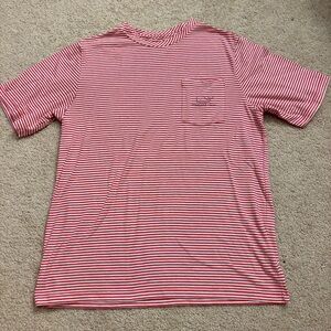 Boys Vineyard Vines Red and white Striped TShirt